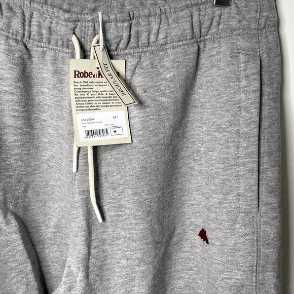 Robe di Kappa French Terry Fleece Sweatpants Omini Logo Light Grey Men's Medium - Picture 8 of 13